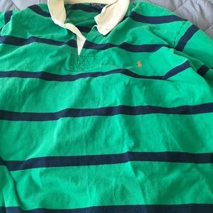 Green rugby shirt